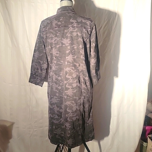 Soft Surroundings Gray Denim Jacket/Dress, Size: M - Picture 6 of 9